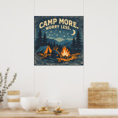 Camp More. Worry Less Poster (Keuken)