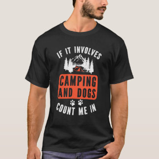 Camp more zorgeloos Minder Natuur en Camping T-shirt