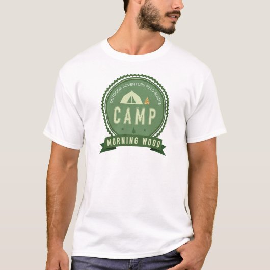 CAMP MORING WOOD White T-Shirt (Voorkant)