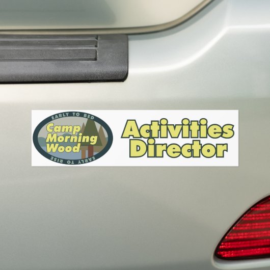 Camp Morning Wood Bumpersticker (Op auto)