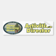 Camp Morning Wood Bumpersticker
