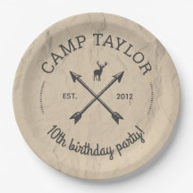 Camp Name Logo Birthday Party
