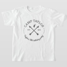 Camp Name Logo Custom Birthday Party