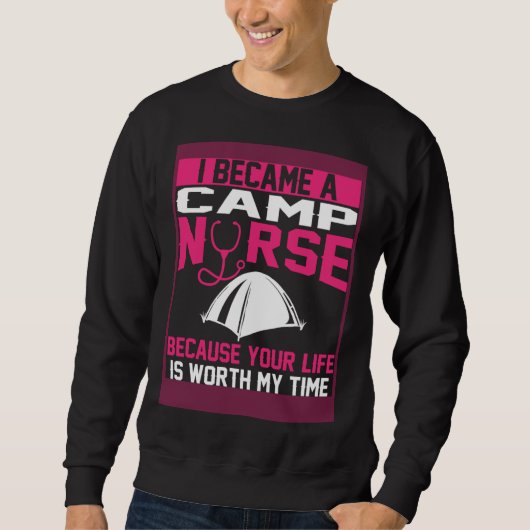 Camp Nurse Apparel  Unique Nurses Trui (Voorkant)