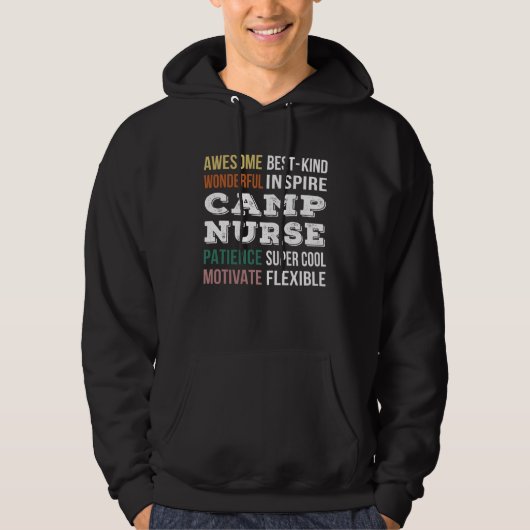 Camp Nurse  Appreciation Hoodie (Voorkant)