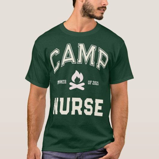 CAMP NURSE Medical Staff 2021 Campground Crew T-shirt (Voorkant)