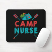 Camp Nurse Nursing RN Appreciation Camping Muismat (Met muis)