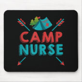 Camp Nurse Nursing RN Appreciation Camping Muismat (Voorkant)