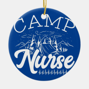 Camp Nurse Summer Camp Nursing Camp Patiëntenzorg Keramisch Ornament