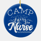 Camp Nurse Summer Camp Nursing Camp Patiëntenzorg Keramisch Ornament (Achterkant)
