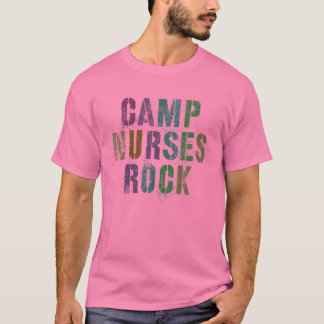 CAMP NURSES ROCKS Funny Camping Medical Squad Medi T-shirt
