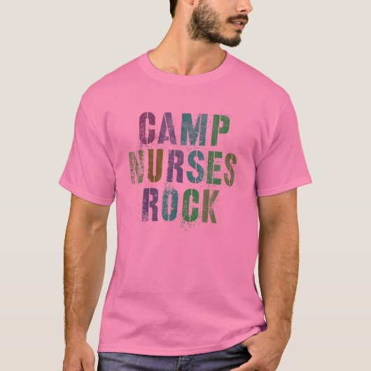 CAMP NURSES ROCKS Funny Camping Medical Squad Medi T-shirt (Voorkant)