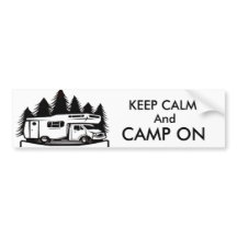 Camp on Bumpersticker