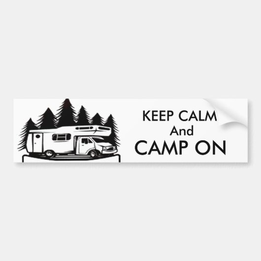 Camp on Bumpersticker (Voorkant)