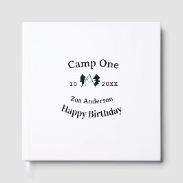 Camp one happy birthday name date campingadventure gastenboek