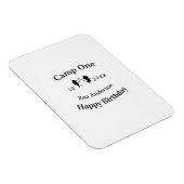 Camp one happy birthday name date campingadventure magneet (Rechterzijde)