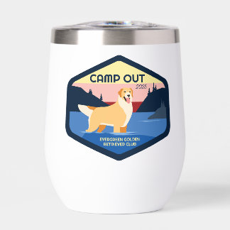 Camp Out 2025 Gouden Wijn Tumbler