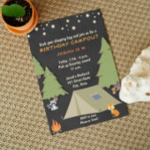 Camp Out Birthday Invitation Kaart