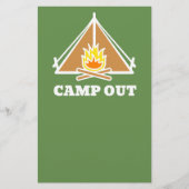 Camp out flyer (Voorkant)