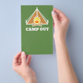 Camp out flyer (Hand)
