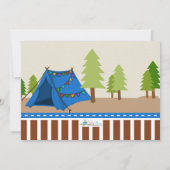 Camp out Glamping Birthday Party Invitation Kaart (Achterkant)