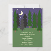 Camp Out Invitation - Camp Fire Kaart (Achterkant)