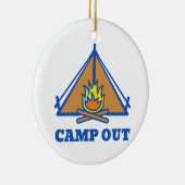 Camp out keramisch ornament (Rechts)