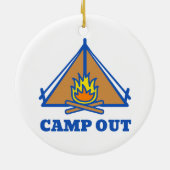 Camp out keramisch ornament (Achterkant)