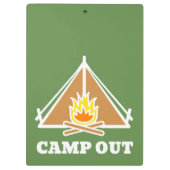 Camp out klembord (Achterkant)