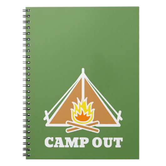 Camp out notitieboek (Voorkant)
