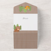 Camp out Out Party with Game on Back Uitnodiging (Buitenkant)