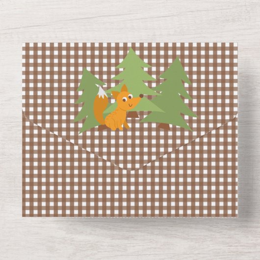 Camp out Out Party with Game on Back Uitnodiging (Achterkant)