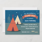 Camp Out Party Kaart (Voorkant)