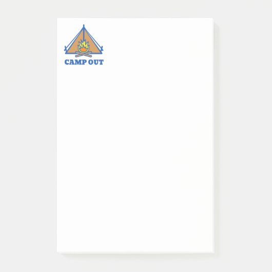 Camp out post-it® notes (Voorkant)