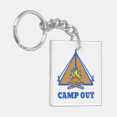 Camp out sleutelhanger (Voorkant Links)