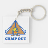 Camp out sleutelhanger (Achterkant)