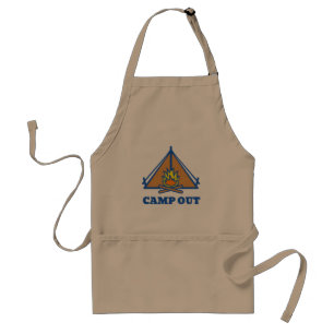 Camp out standaard schort