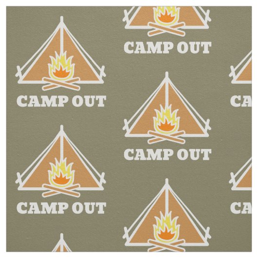 Camp out stof (Swatch)