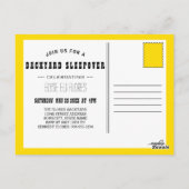 Camp Out Sunset Scene Briefkaart (Achterkant)