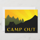 Camp Out Sunset Scene Kaart (Voorkant)