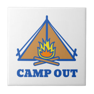 Camp out tegeltje