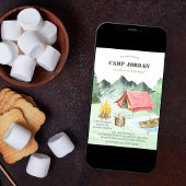 Camp Out Verjaardag Jongens Camping Avontuur Kaart