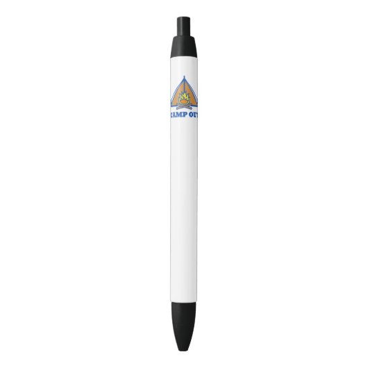 Camp out zwarte inkt pen (Voorkant Verticaal)