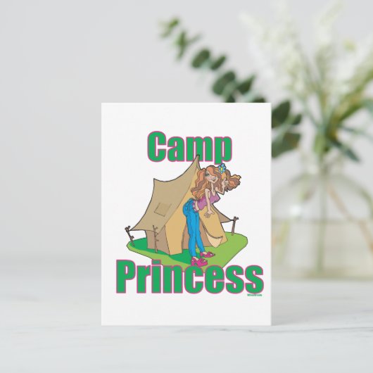 CAMP-Princess Briefkaart (Staand voorkant)