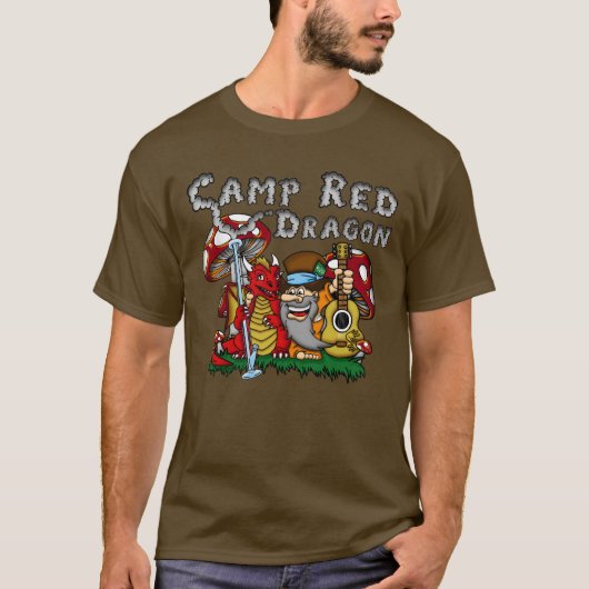 Camp Red Dragon 2025 B.A.T. Brown D/S T-shirt (Voorkant)