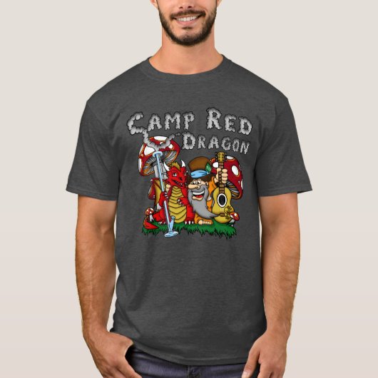 Camp Red Dragon 2025 B.A.T. Charcoal D/S T-shirt (Voorkant)