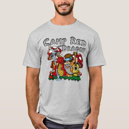 Camp Red Dragon 2025 B.A.T. Grijs D/S T-shirt (Voorkant)