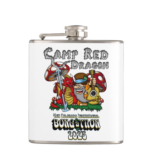 Camp Red Dragon 2025 B.A.T. Heupfles (Voorkant)
