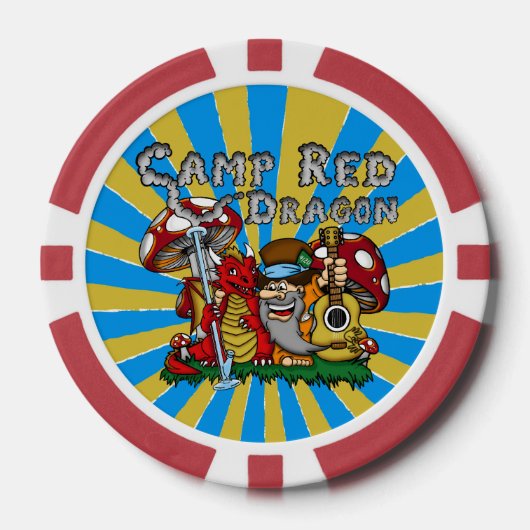 Camp Red Dragon 2025 B.A.T. Poker Chips (Voorkant)