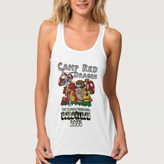 Camp Red Dragon 2025 B.A.T. Witte Tanktop (Voorkant)